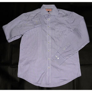 Thomas Pink Traveller Slim Fit Long Sleeve Button Front Shirt Size 15 1/2 - 39cm